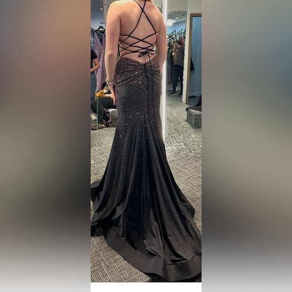 amelia couture black dress Amelia Couture TM1012 Long A-Line Layered Skirt Off Shoulder Corset Dr –  ZoeRose Couture Corp